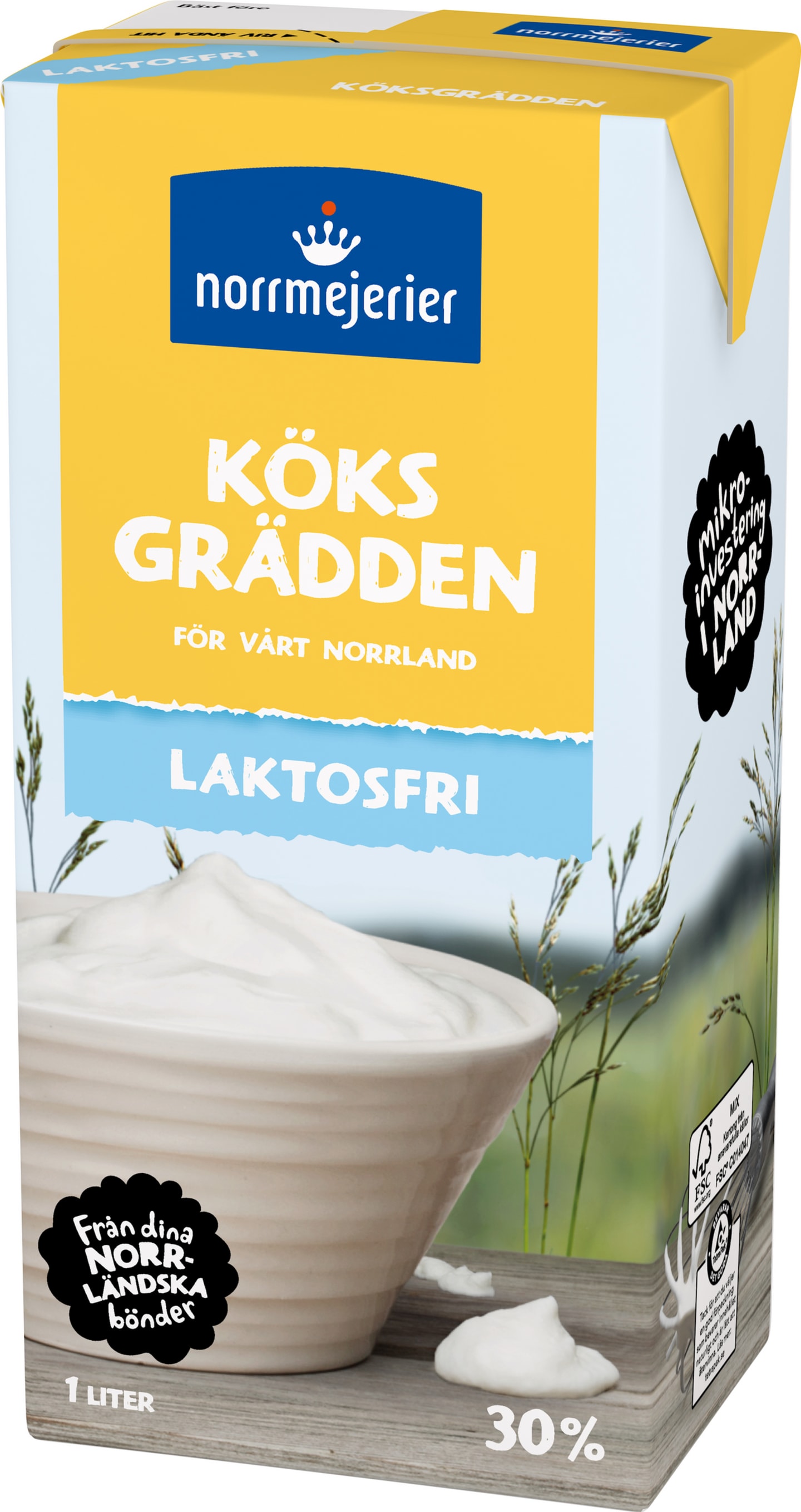 Köksgrädde laktosfri 30% 1L - Bild 1 av 1