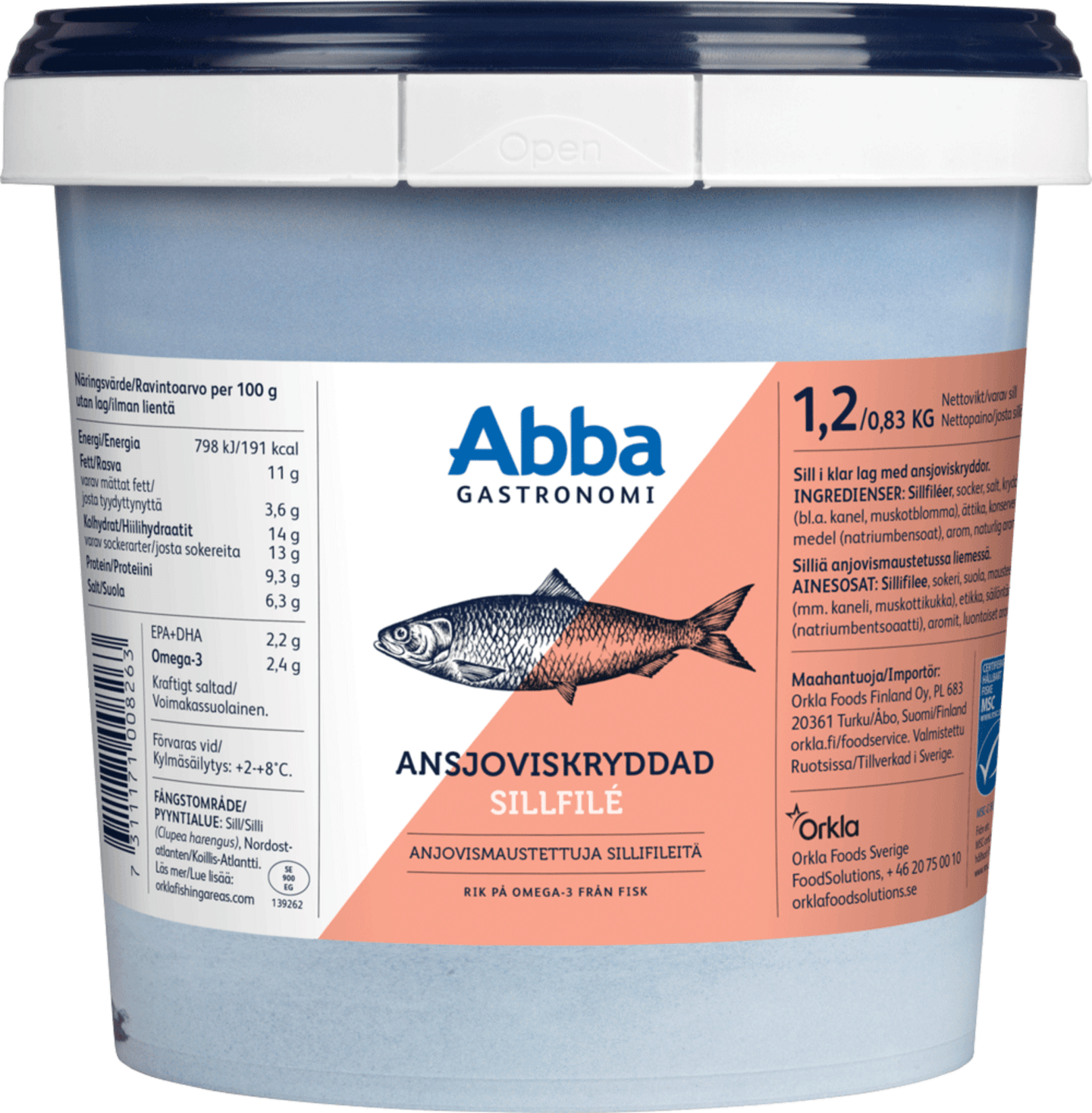 Ansjoviskryddad sill MSC 1,2kg - Bild 1 av 1