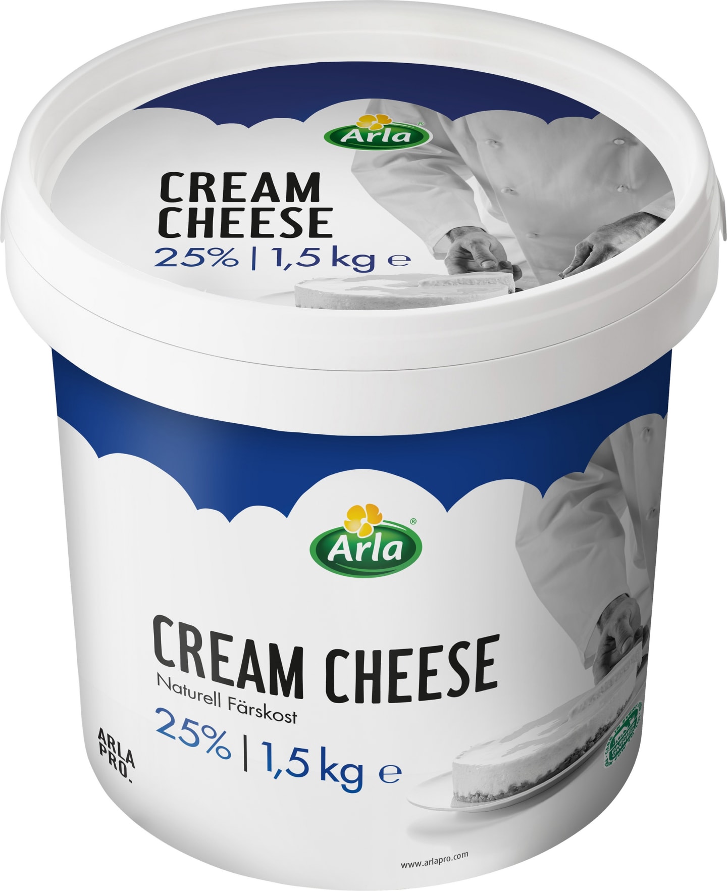 Färskost naturell 25% 1,5kg