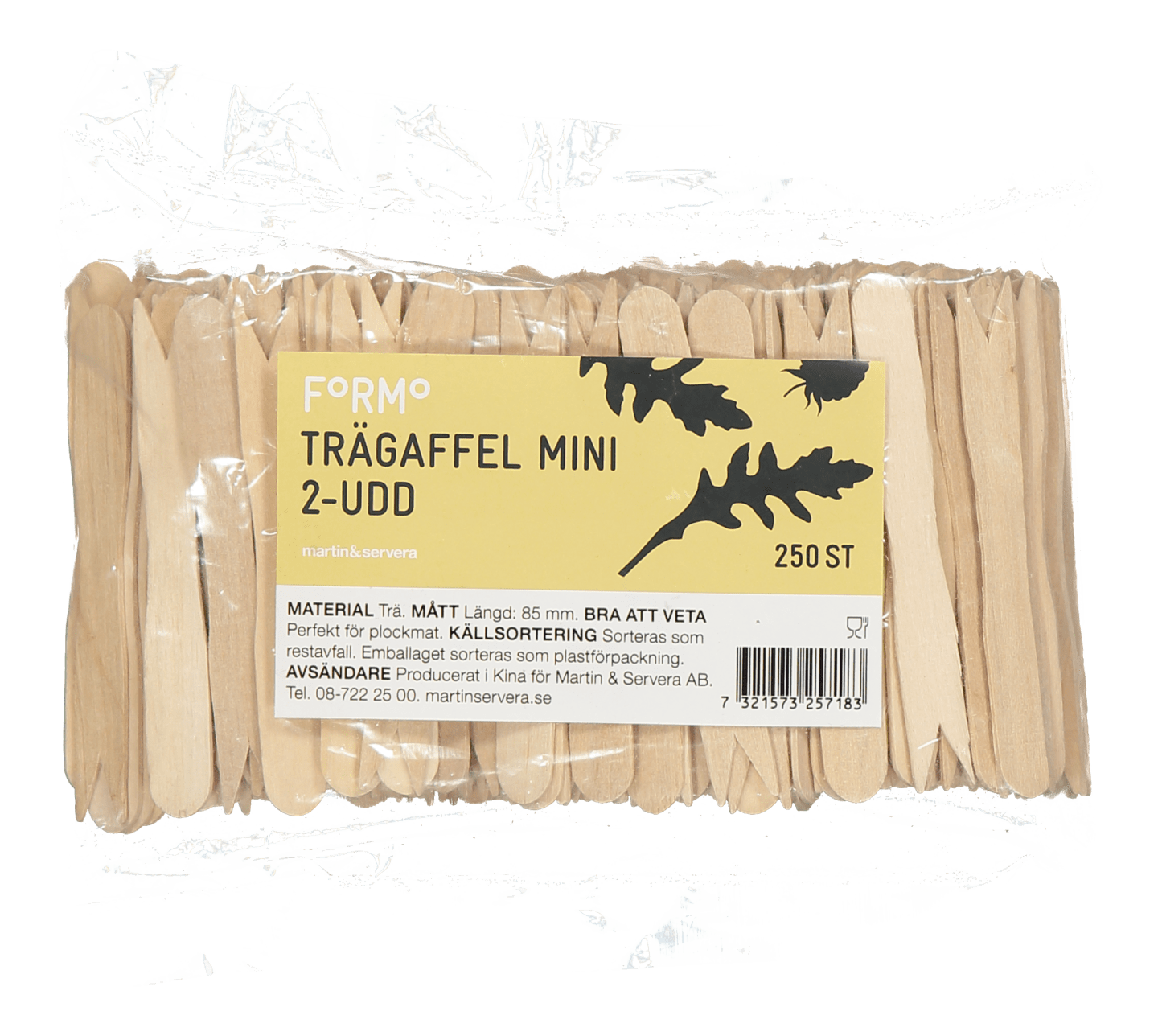 Trägaffel Mini 2-udd 85mm 250st - Bild 1 av 2