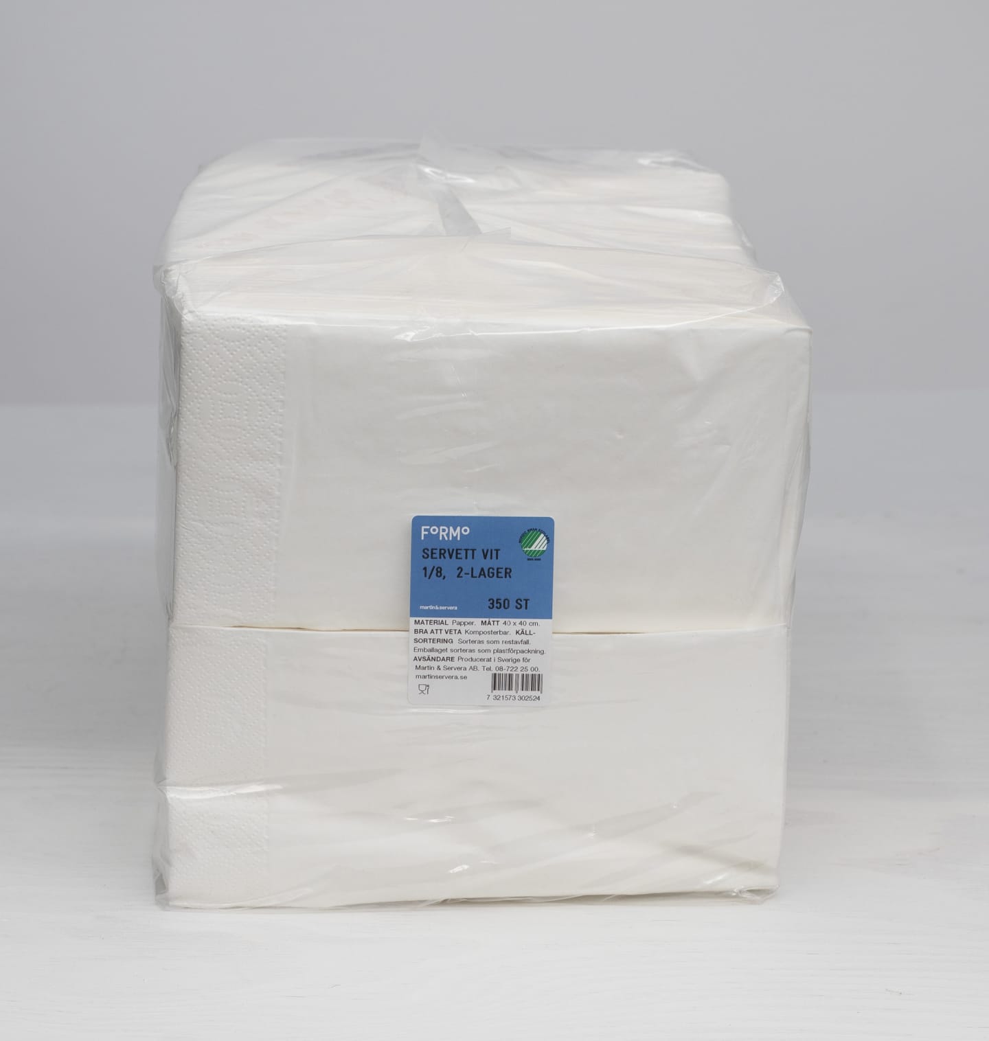 Servett 40cm 2 lager 1/8 1400st - Bild 1 av 2