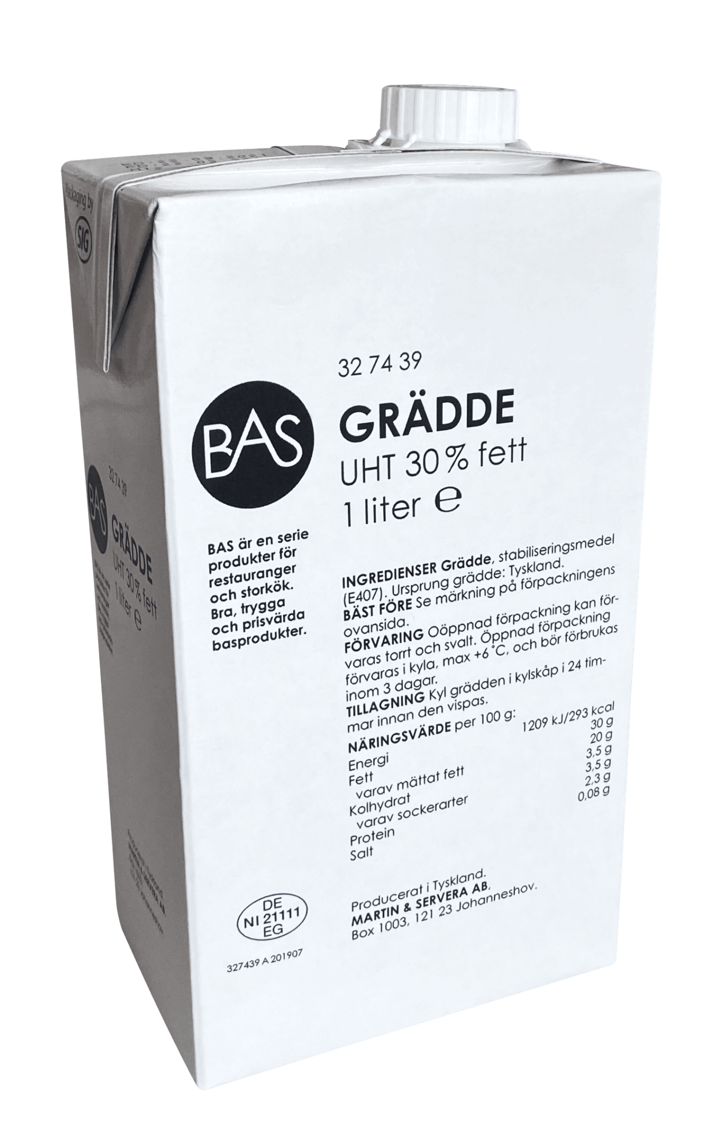 Vispgrädde UHT 30% 1L - Bild 1 av 3