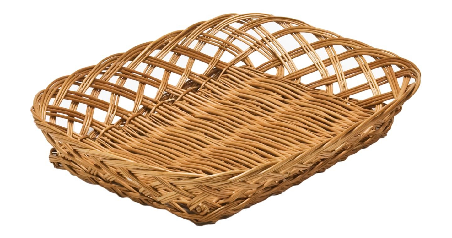 Brödkorg rektangulär pil 380x280x90mm