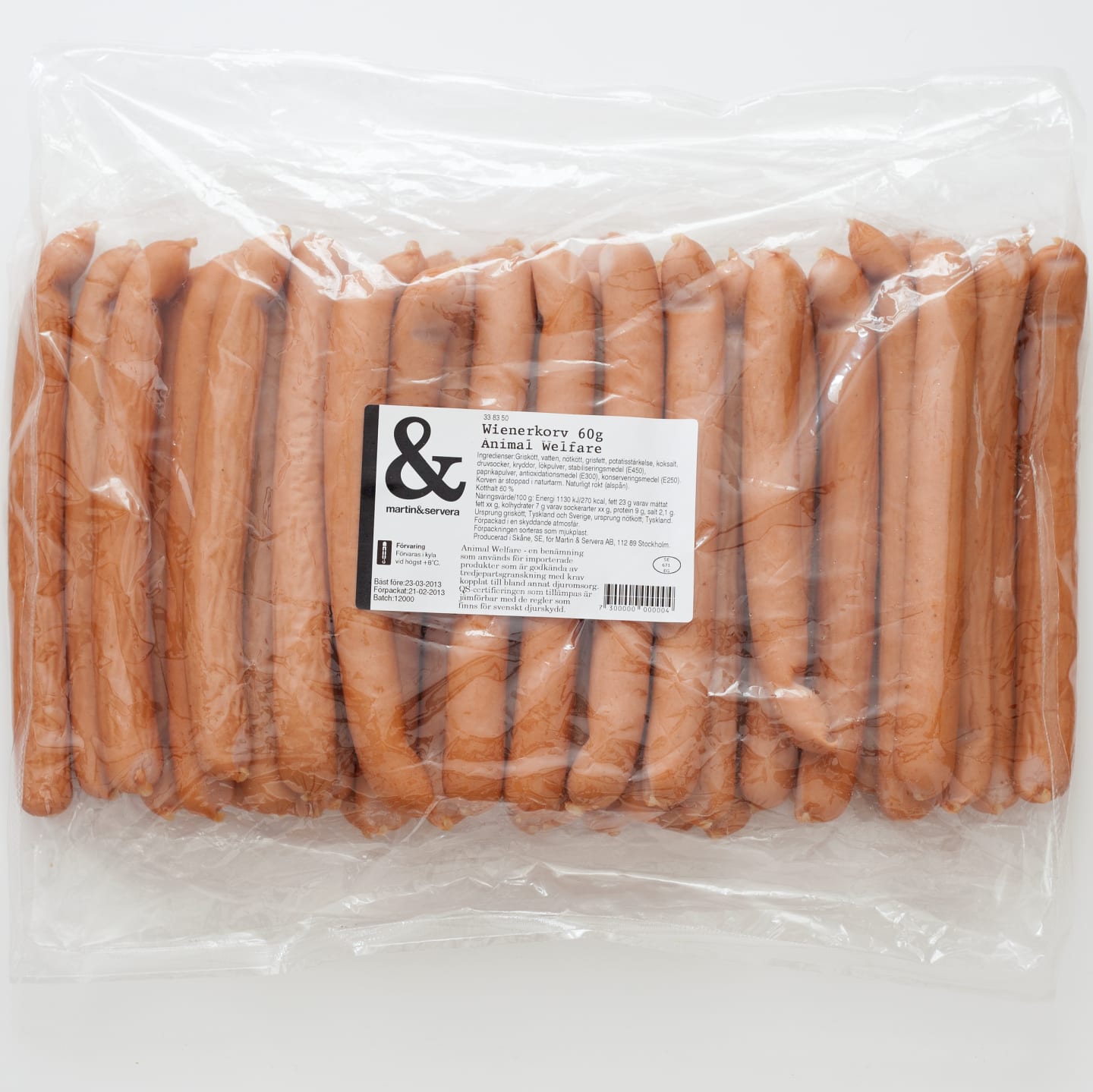 Wienerkorv 60g/2,4kg