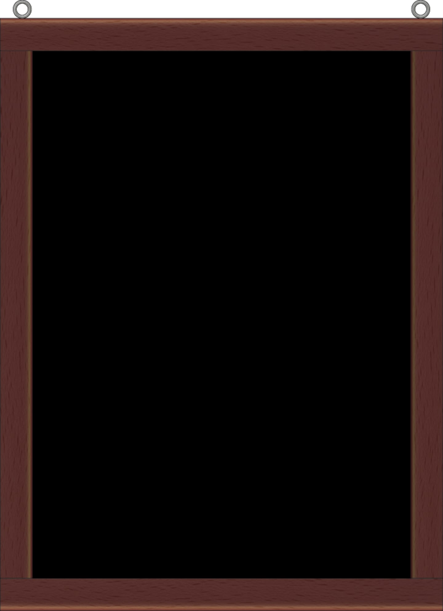 Griffeltavla mahogny A3 300x420mm