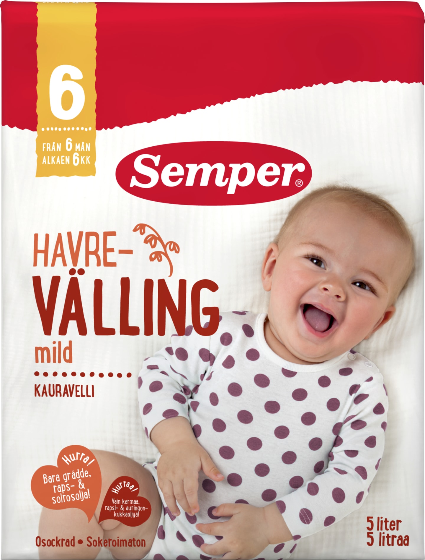 Havrevälling mild 6mån 725g