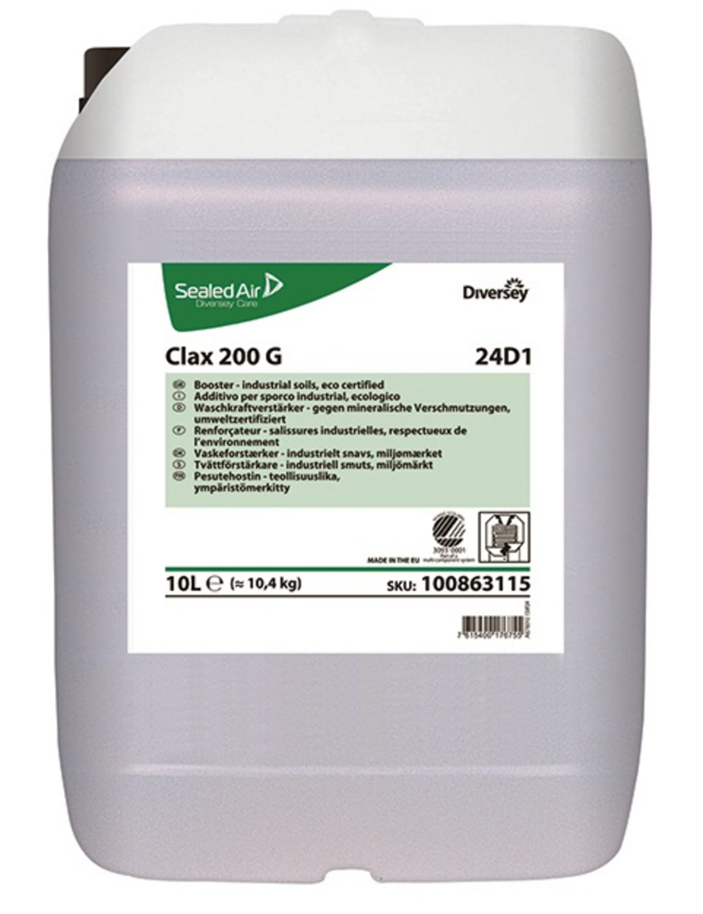Tvättmedel Clax 200 G 24D 10L