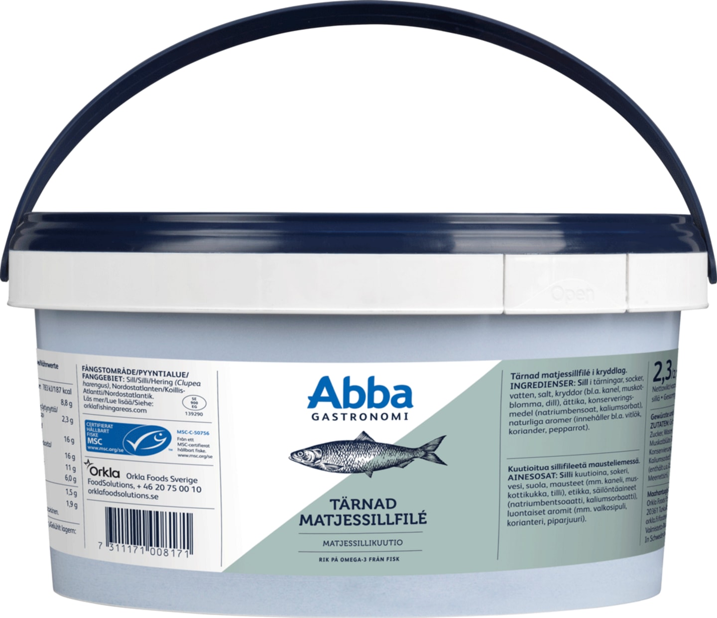 Matjessillfilé tärnad MSC 2,3kg - Bild 1 av 1