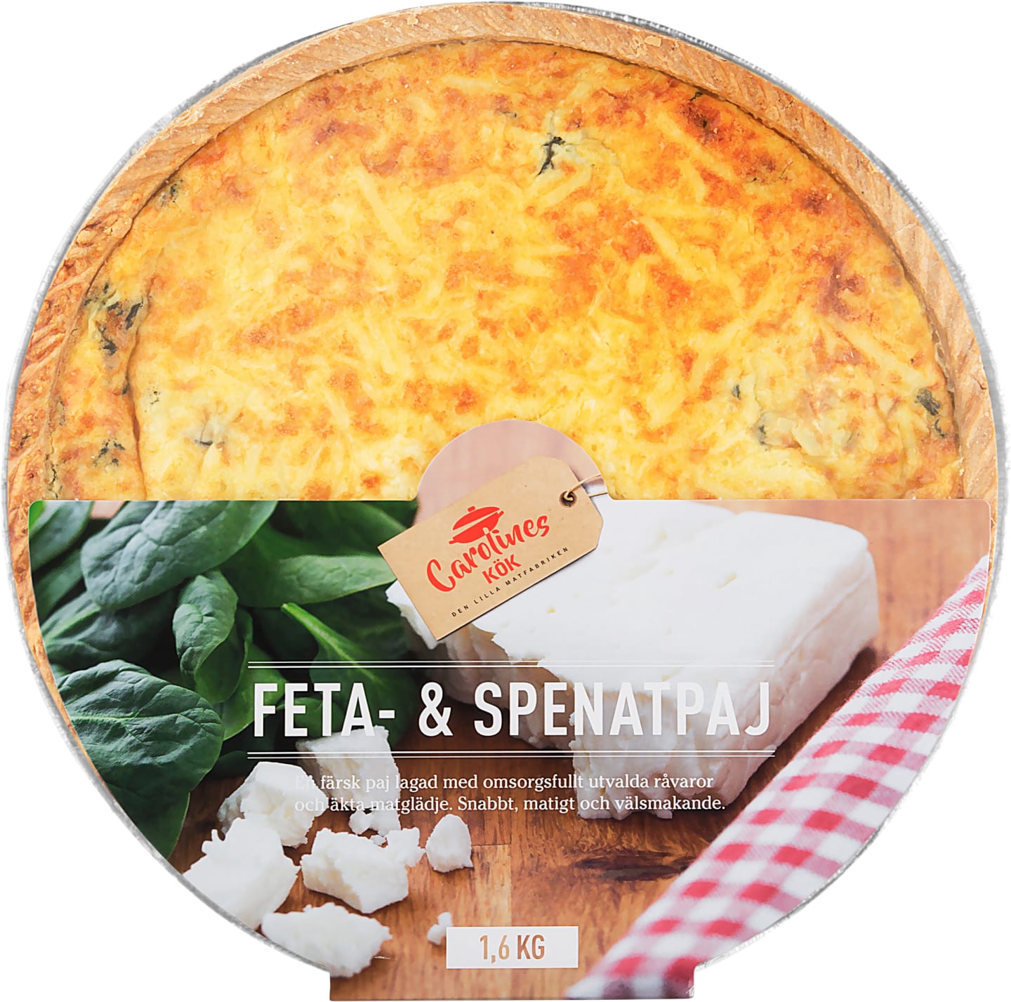 Feta spenatpaj 1,6kg