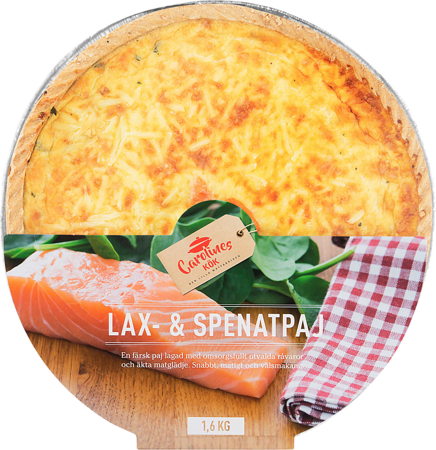 Lax spenatpaj 1,6kg