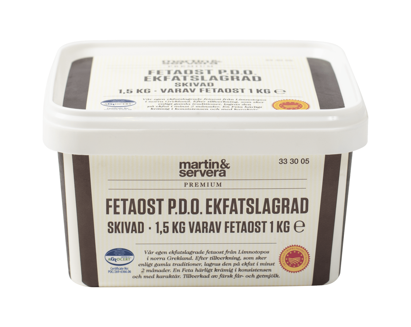 Fetaost Ekfatslagrad skivad 1kg - Bild 1 av 2