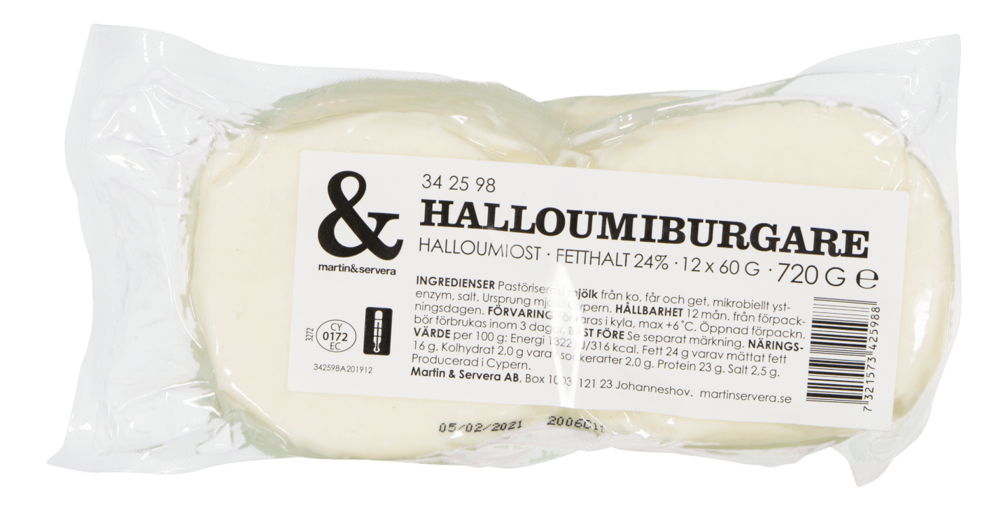 Halloumiburgare 12x60g - Bild 1 av 3