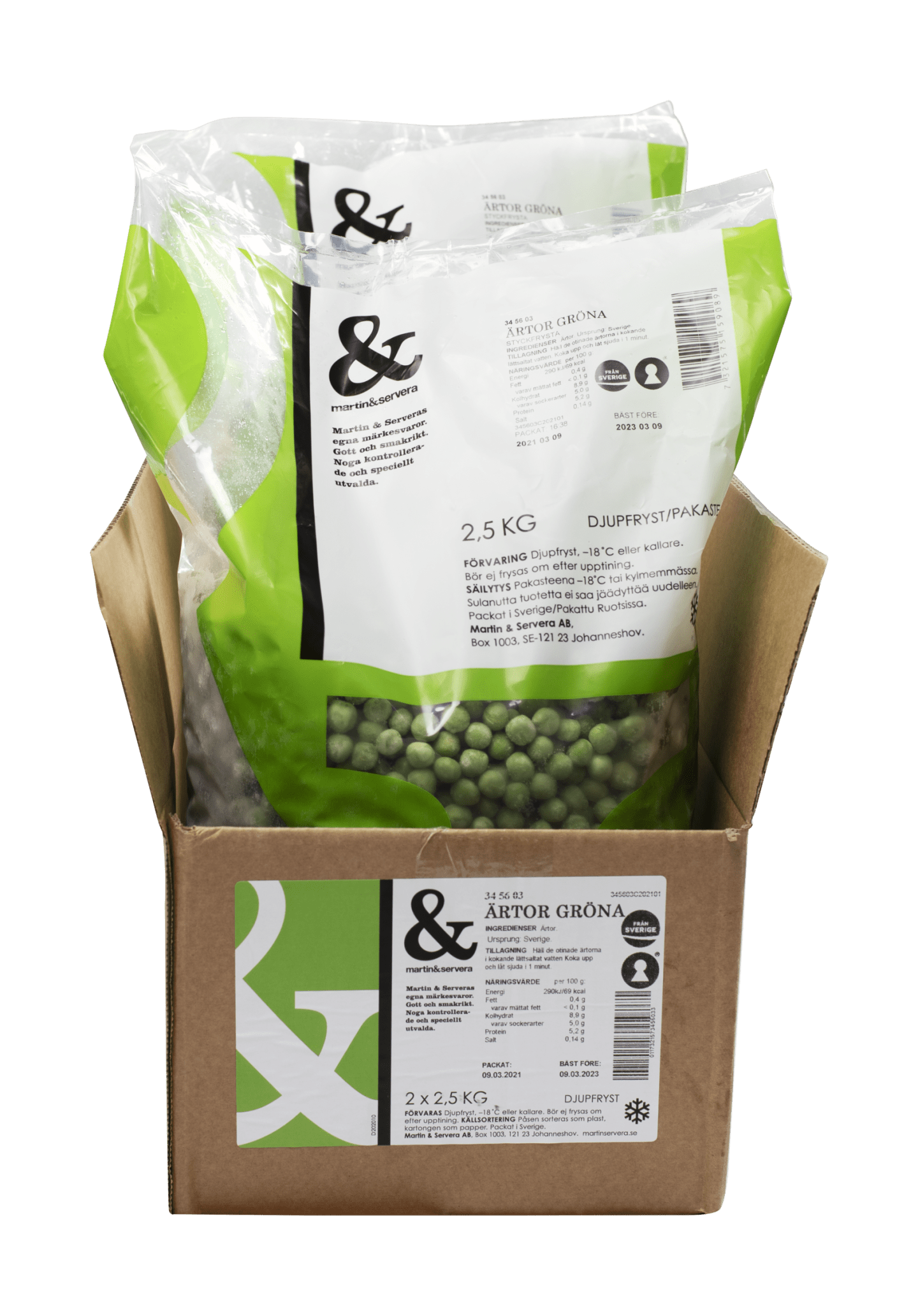 Ärter gröna 2,5kg - Bild 1 av 2
