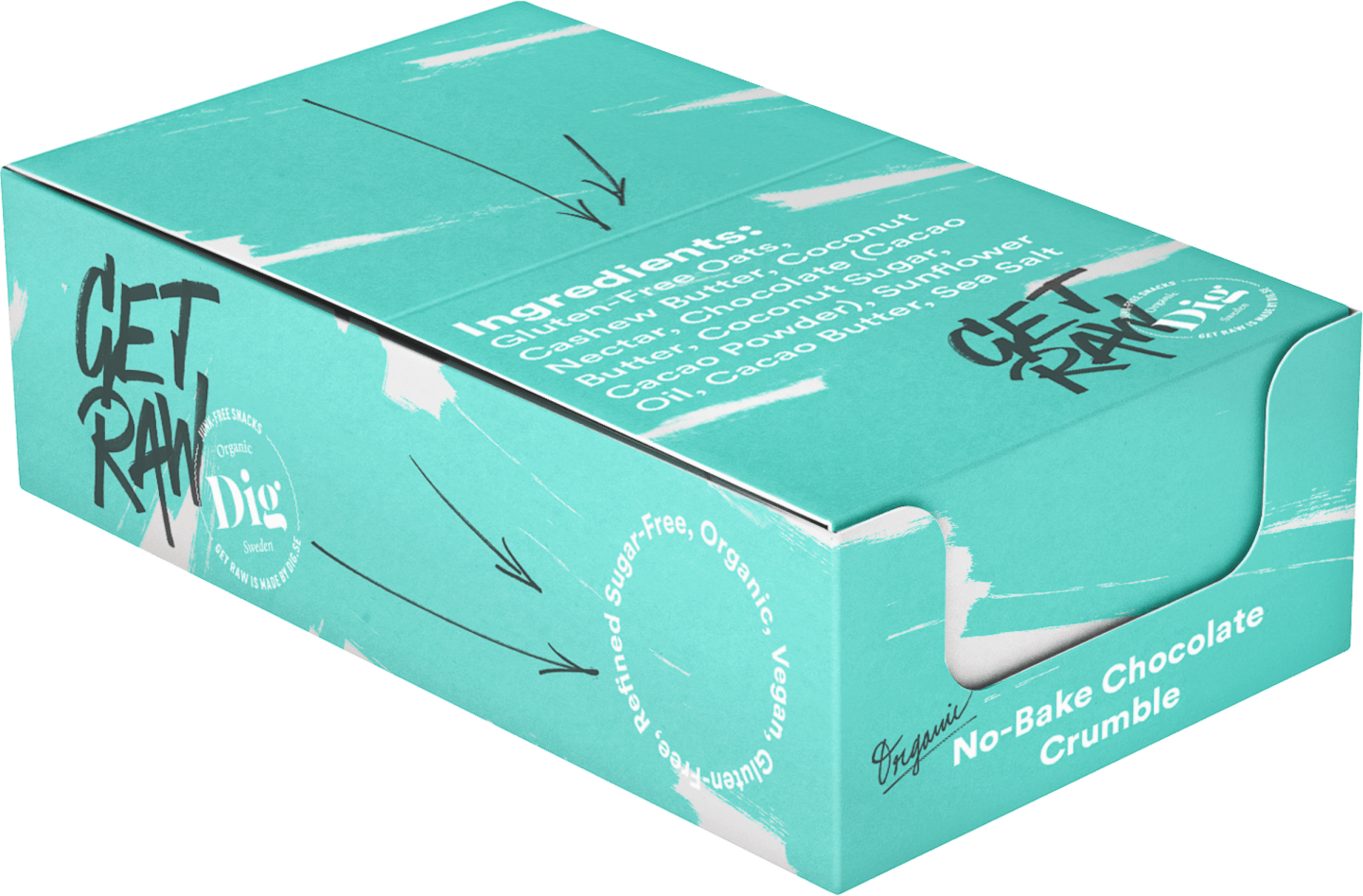 Get Raw No-Bake Chocolate Cr 12x35g - Bild 1 av 2
