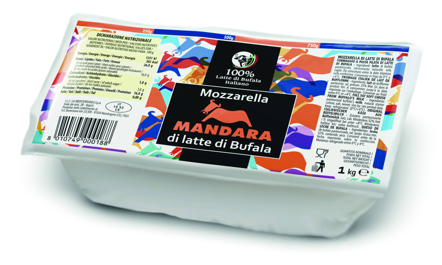 Buffelmozzarella 1kg - Bild 1 av 3