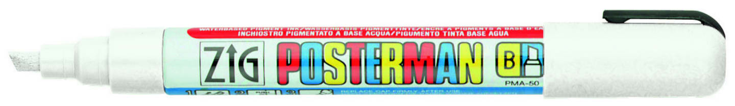 Penna vattenfast vit 6mm