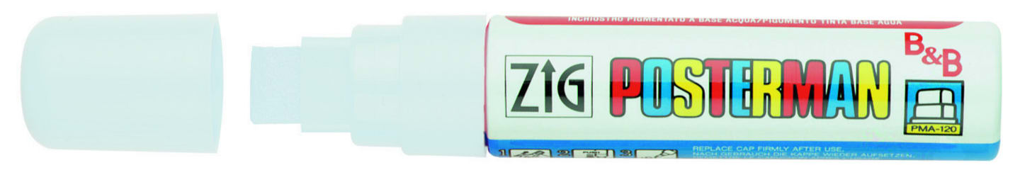 Penna vattenfast vit 15mm