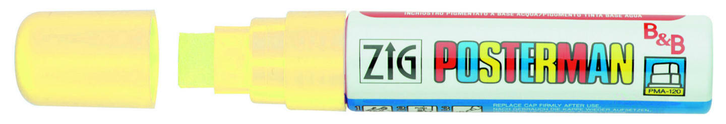 Penna vattenfast gul 15mm