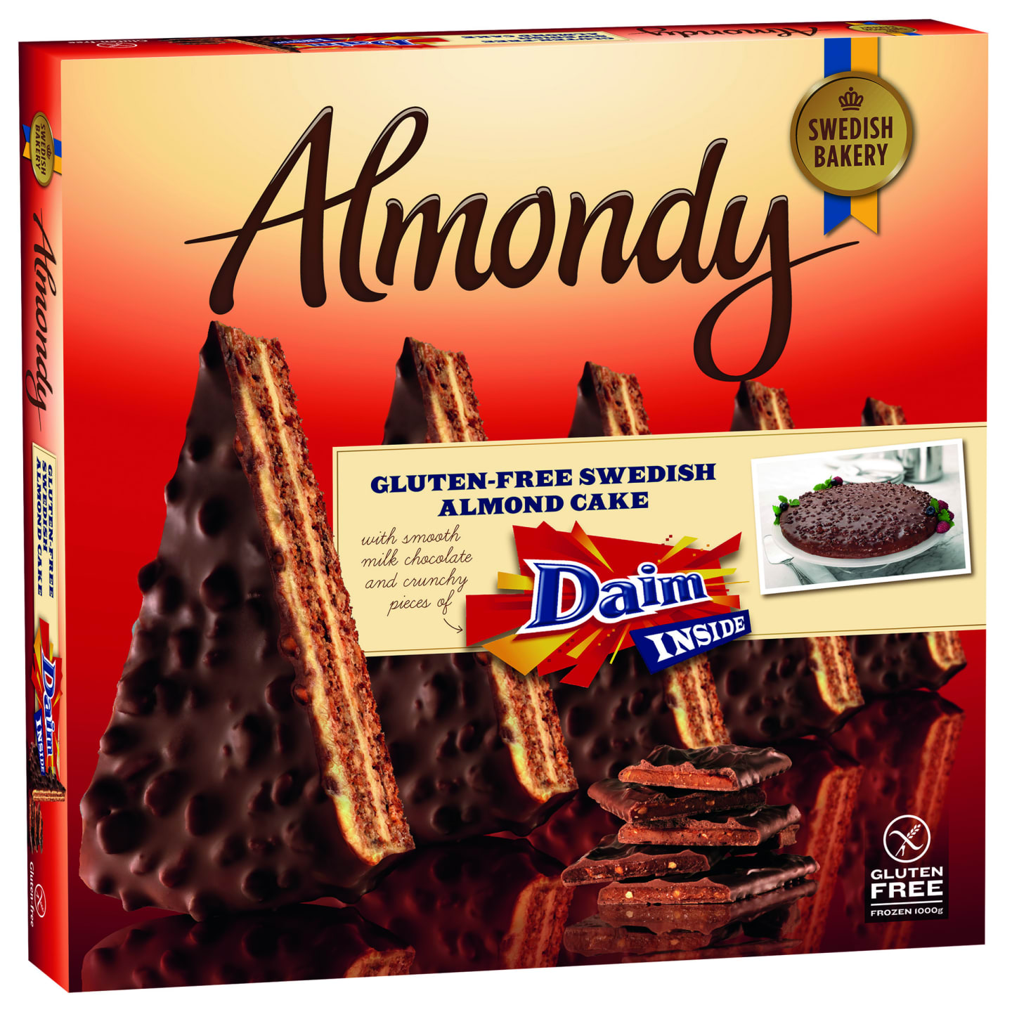 Mandeltårta daim 1kg