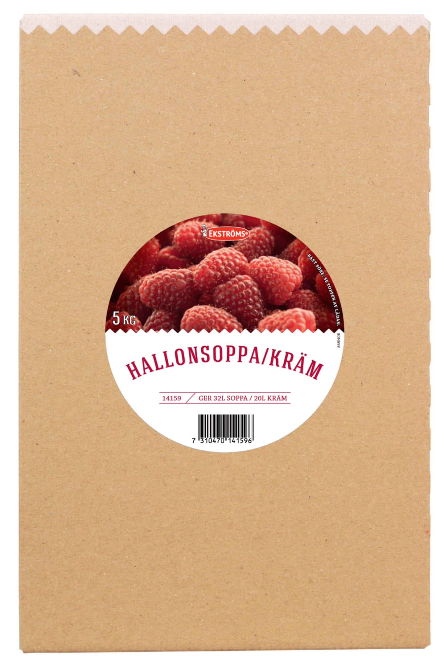 Hallon soppa/kräm kallrörd 5kg