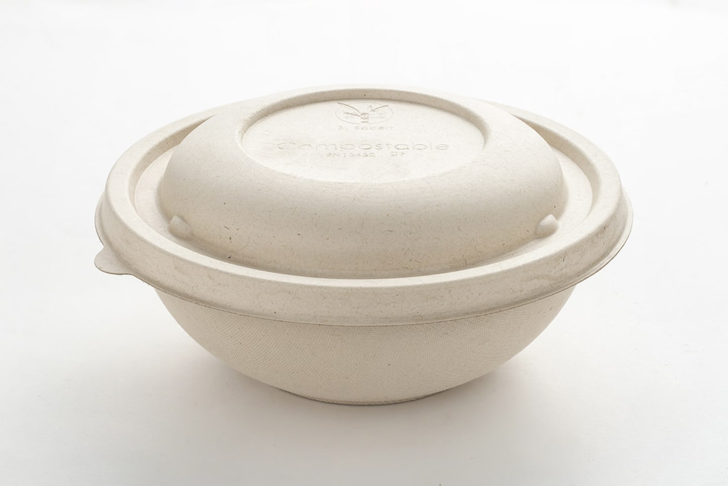 Lock rund Buddha bagasse 17cm 75st - Bild 1 av 2
