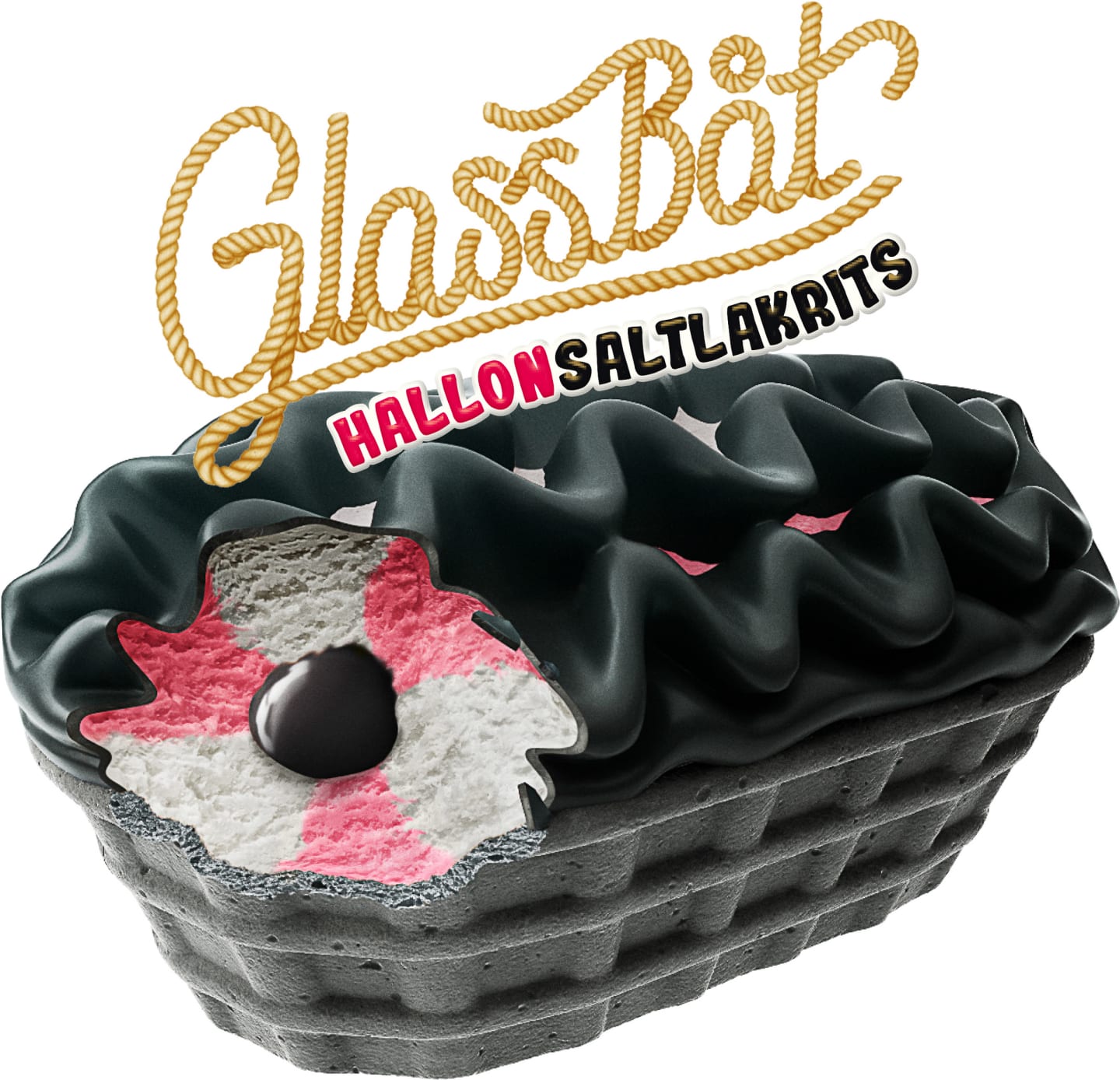 Glassbåt Hallon Saltlakrits 140ml 1st - Bild 1 av 1