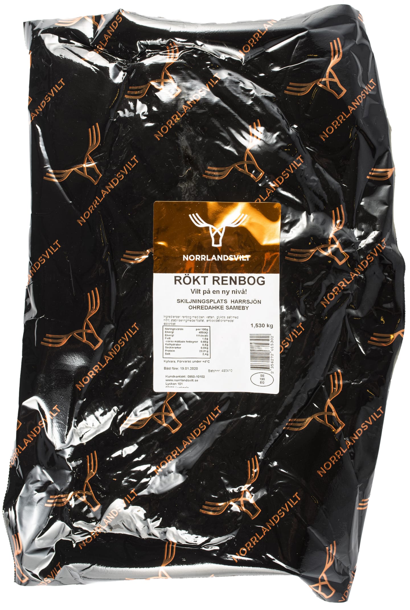 Rökt Renbog med ben ca 1,6kg - Bild 1 av 2