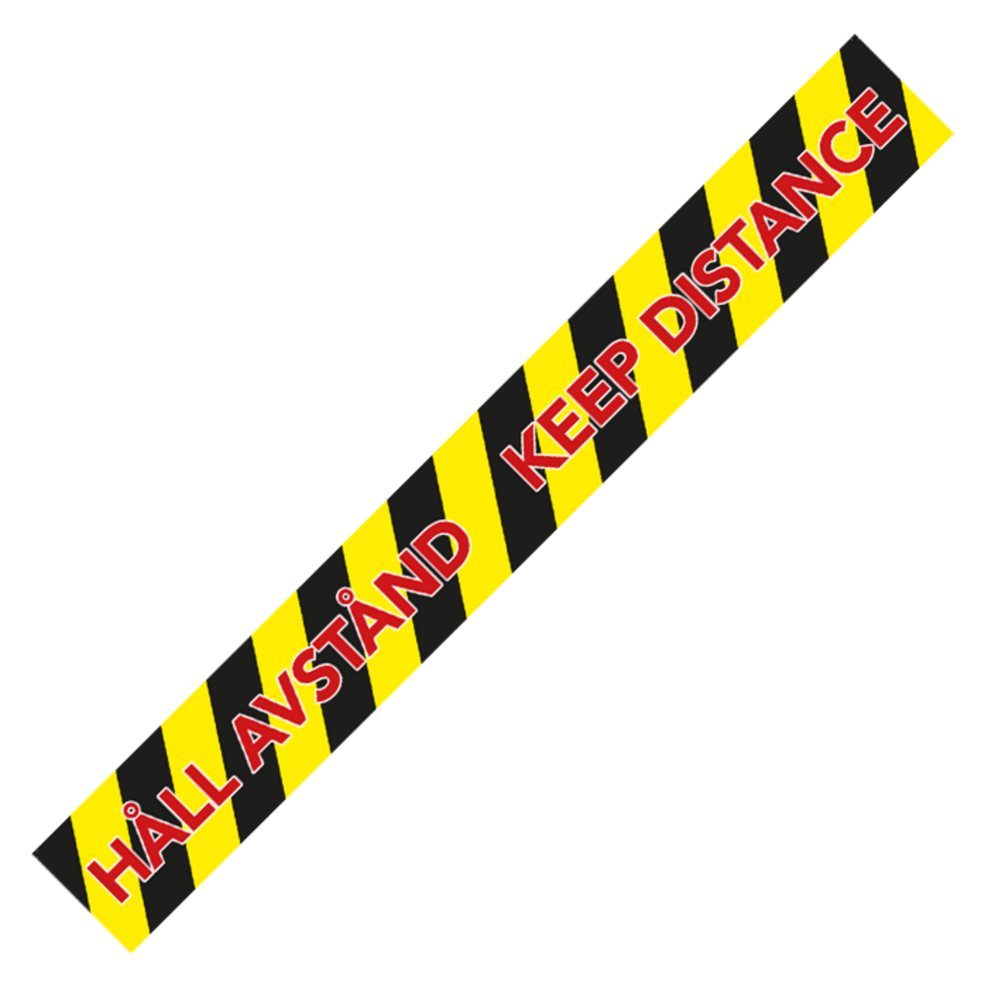 Dekal håll avstånd 900x90mm 1st - Bild 1 av 1