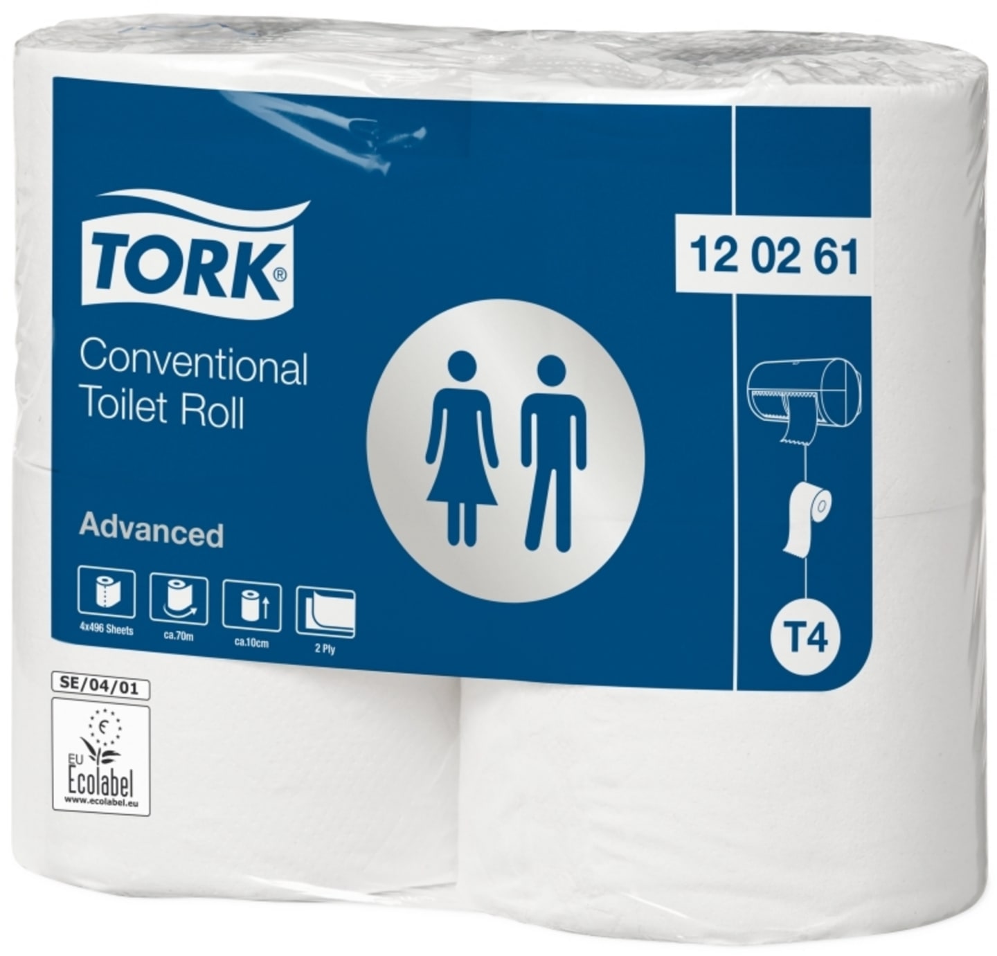 Toapapper advanced T4 x-lång 4pack