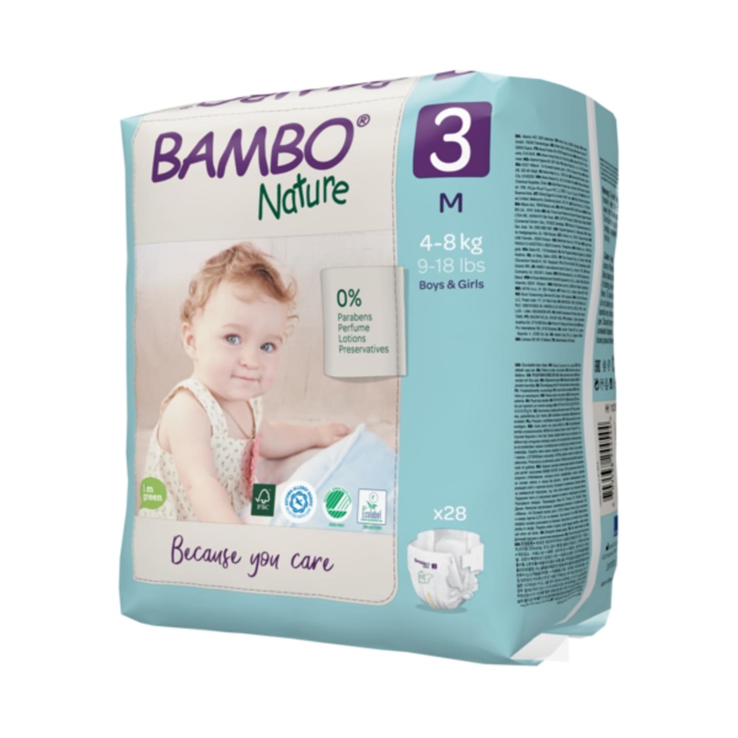 Blöja Bambo Nature 4-8kg 28st
