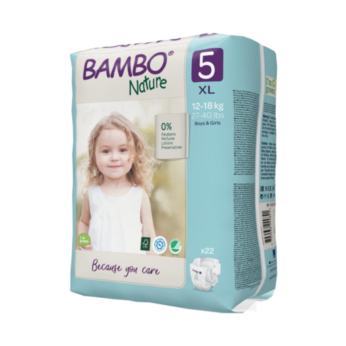 Blöja Bambo Junior nature 12-18kg 22st