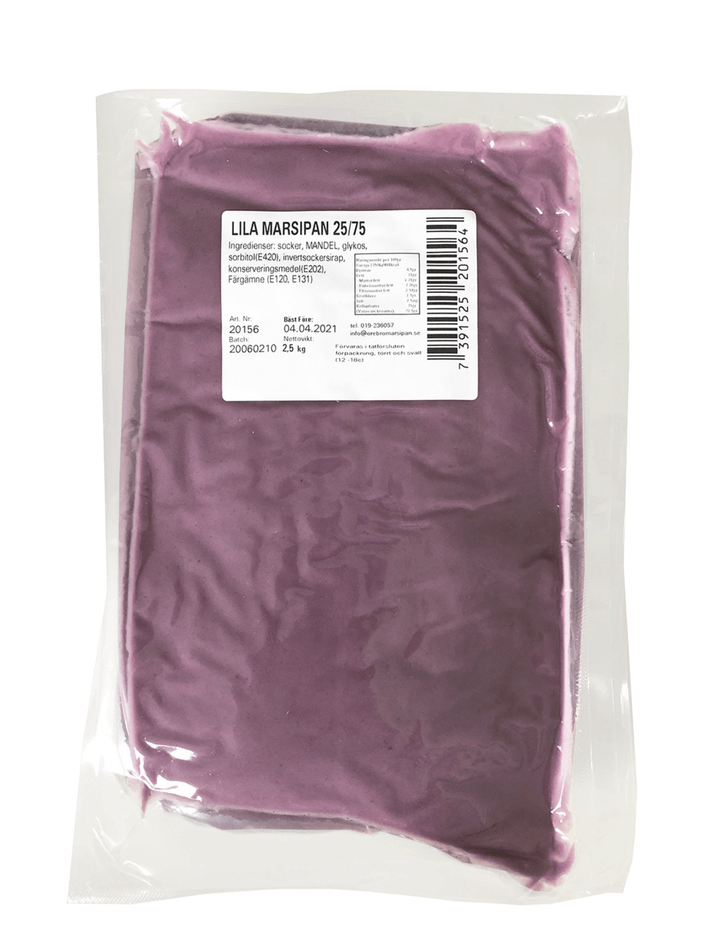 Kavlingmarsipan lila 2,5kg