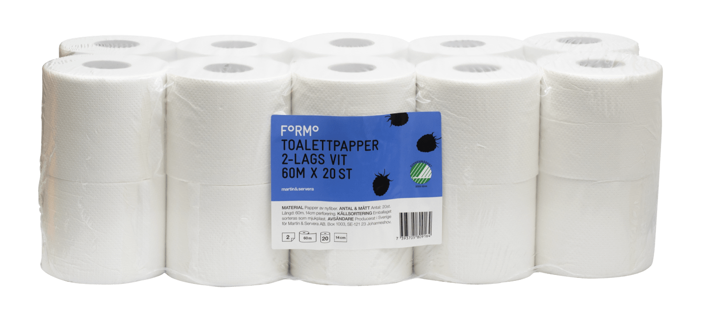 Toapapper 2 lager 60m 20st