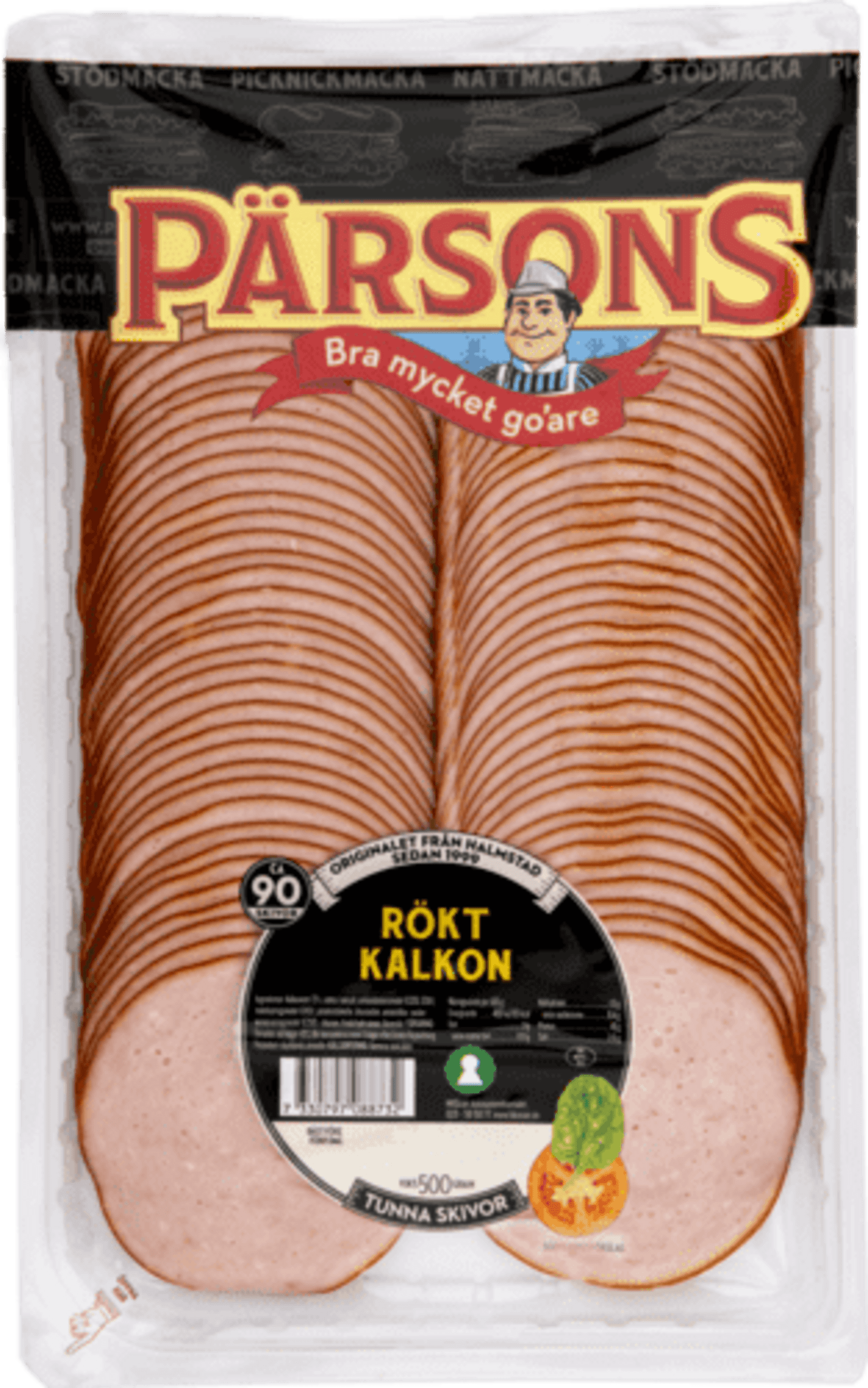 Kalkon rökt tunnskivad 500g