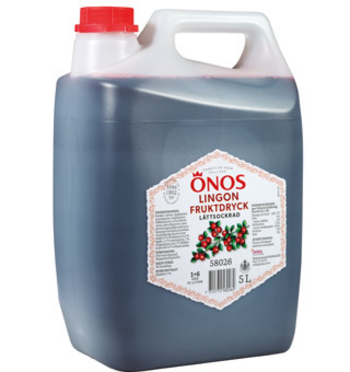 Lingon Fruktdryck Lättsockrad 5L