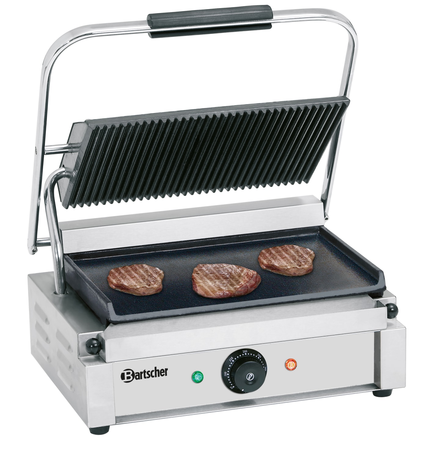 Klämgrill slät/räfflad medium