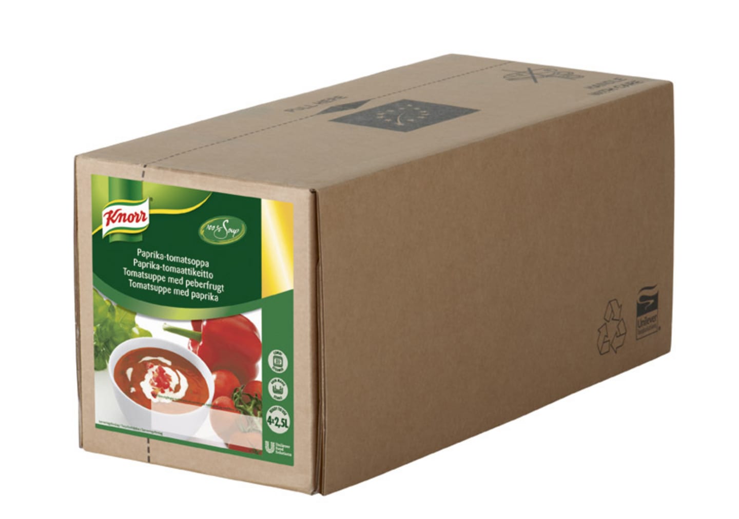 Paprika- och tomatsoppa 100% 2,5liter