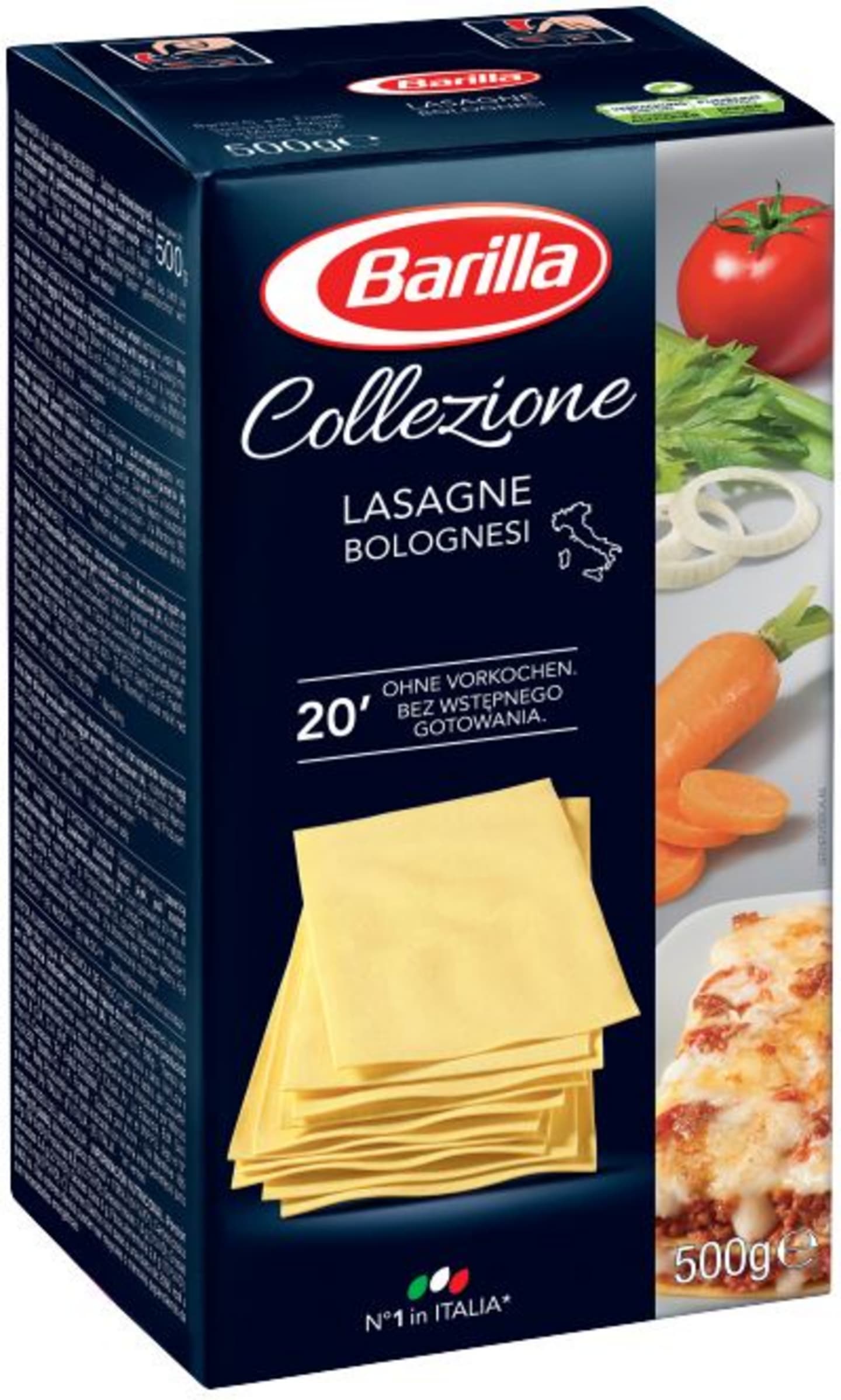 Lasagneplattor La Collezione 18x8 500g - Bild 1 av 2