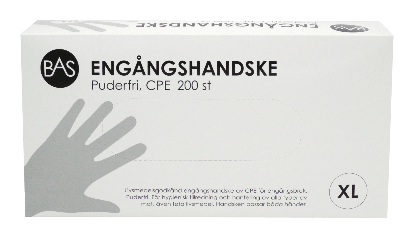 Engångshandske XL 200st