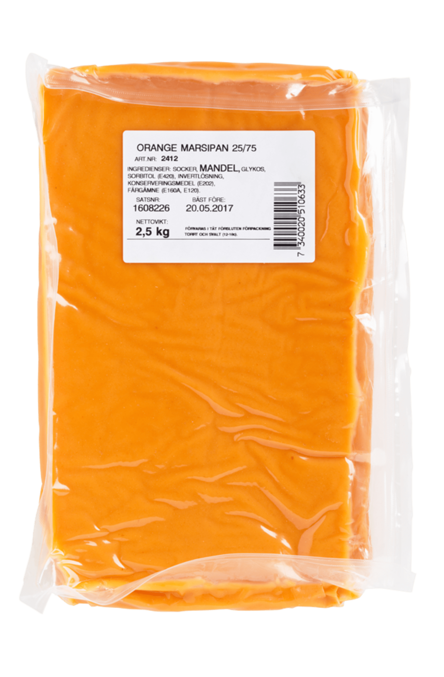 Kavlingsmarsipan orange 2,5kg