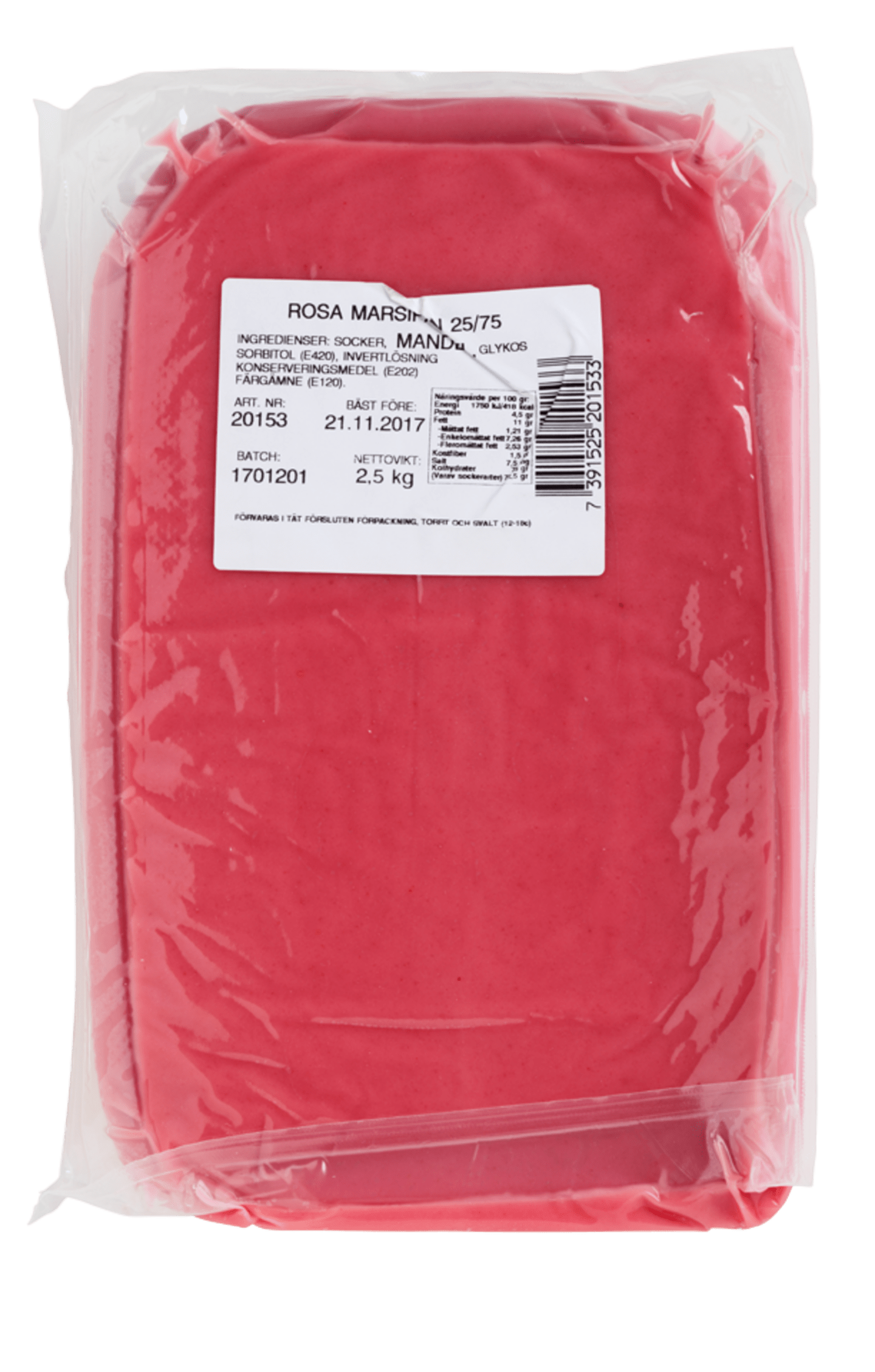 Kavlingsmarsipan rosa 2,5kg