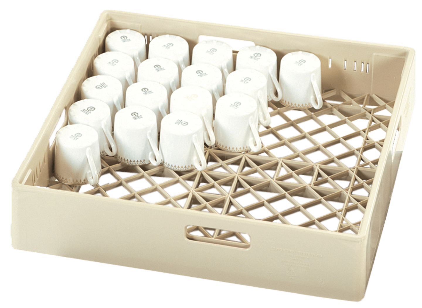 Diskkorg glas/koppar 010 beige