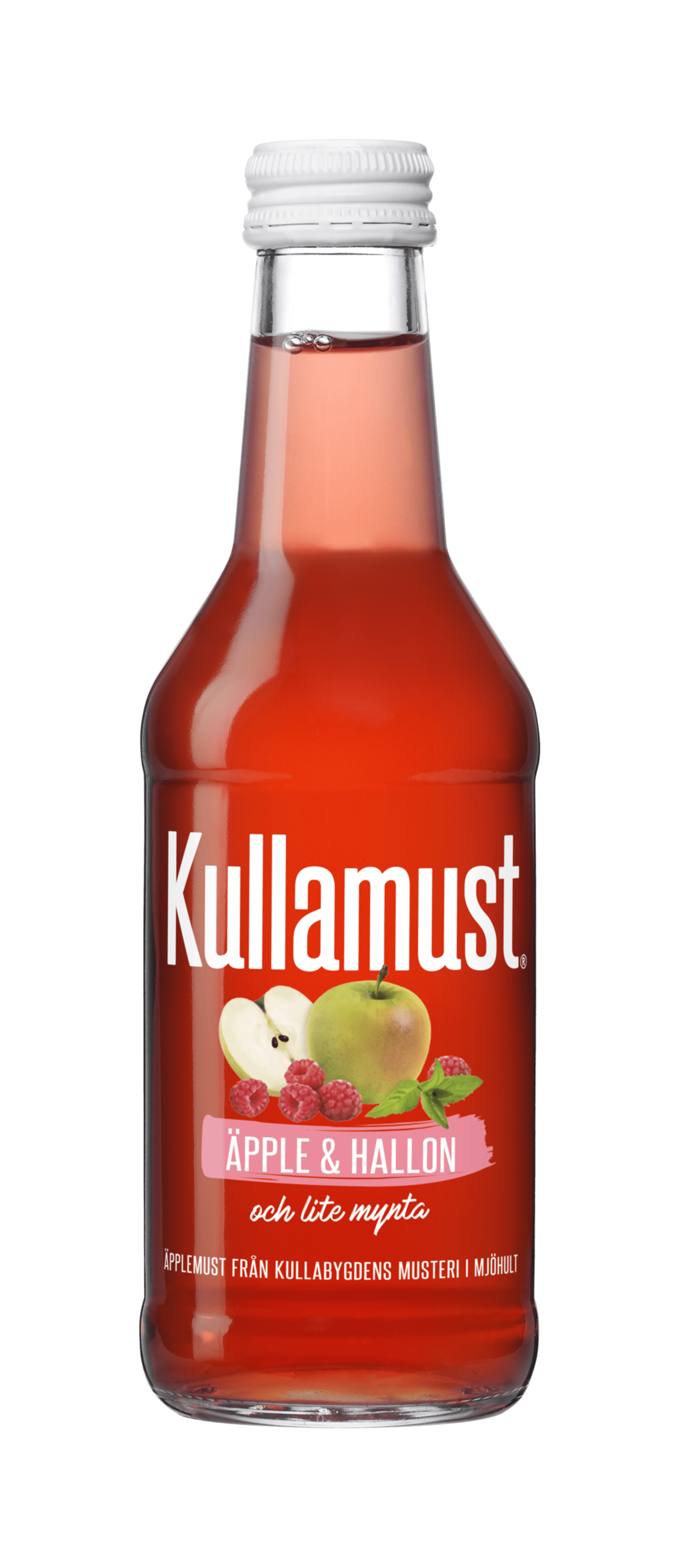 Äppelmust hallon och mynta 25cl