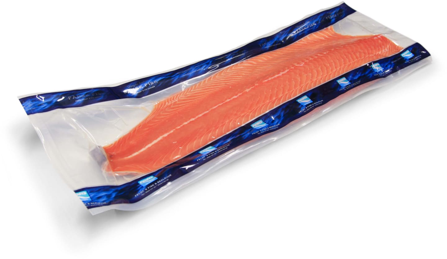 Laxfilé med skinn c-trimmad vac 1,5kg