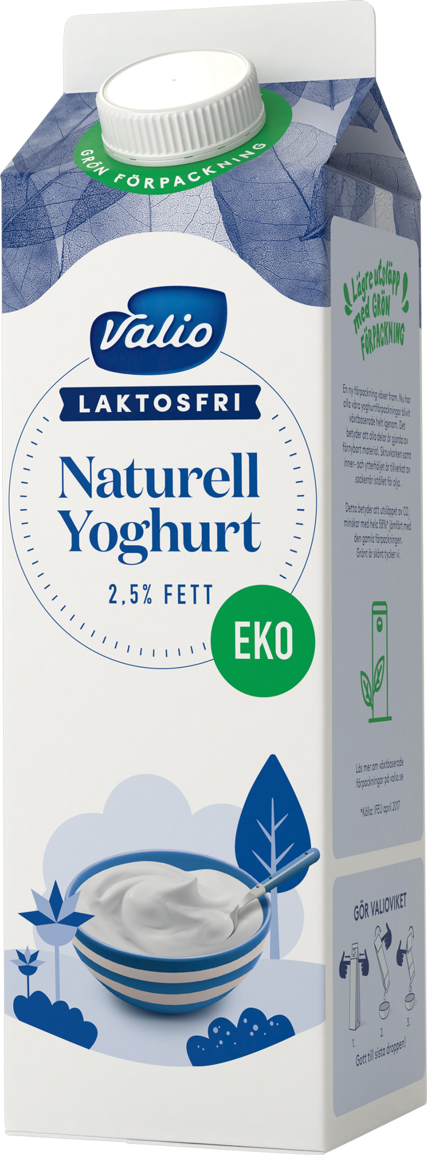 Yoghurt naturell laktosfri 2,5% 1kg - Bild 1 av 1