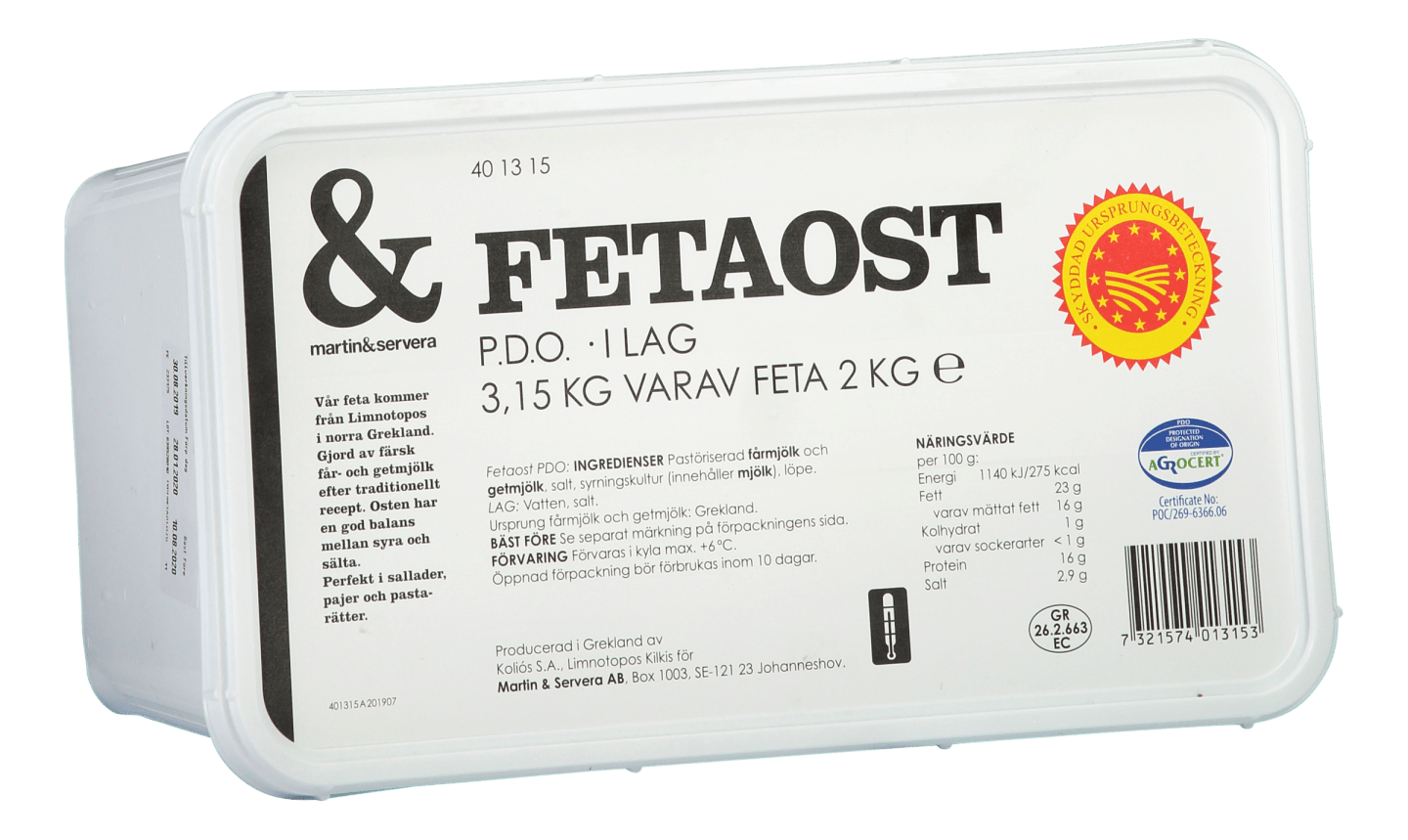 Fetaost hel 2kg