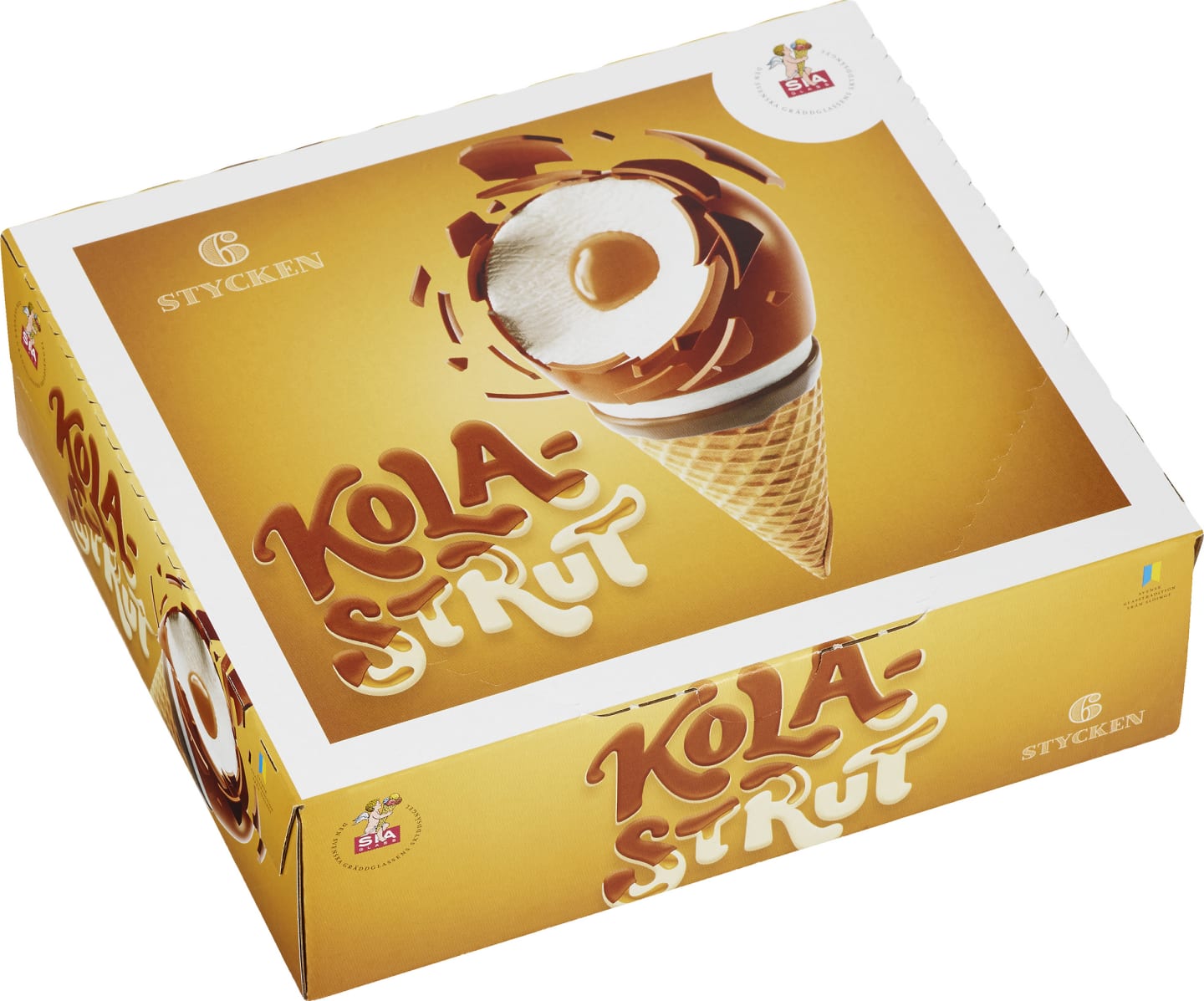Flerpack kolastrut gräddglass 6st - Bild 1 av 1
