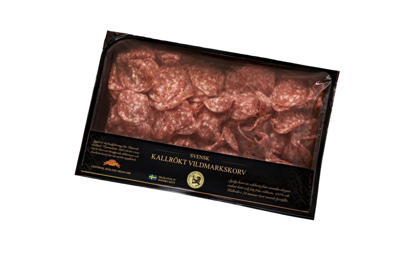 Vildmarkskorv kallrökt skivad 500g