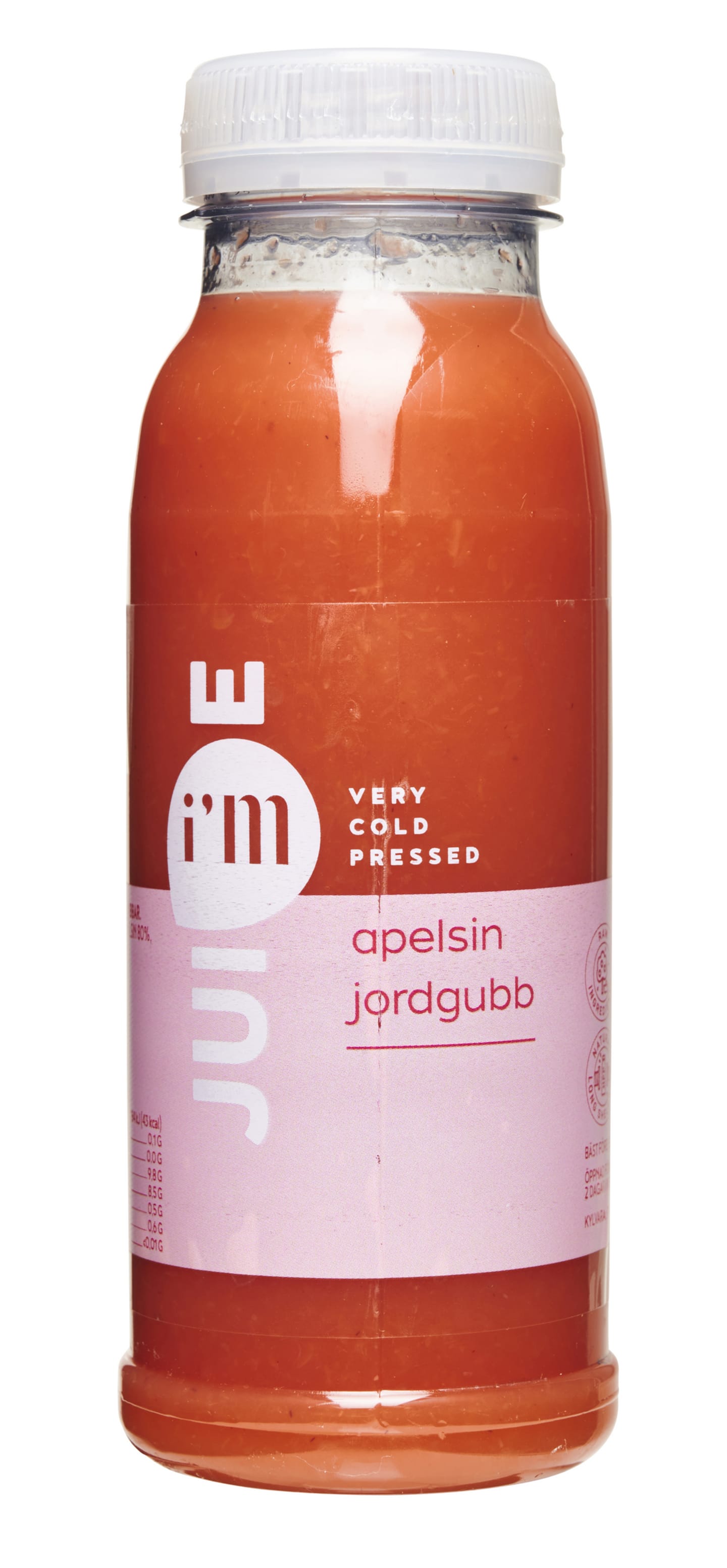 Apelsin Jordgubb Juice kallpressad 25cl - Bild 1 av 1