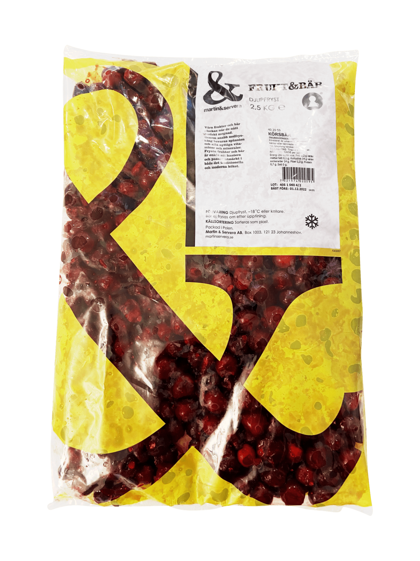 Körsbär urkärnad 2,5kg - Bild 1 av 2